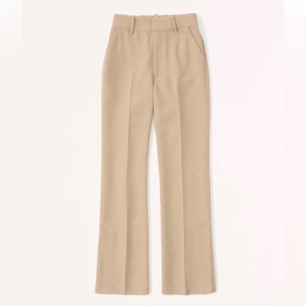 Abercrombie Tailored Split-Hem Flare Pants (24 SHORT)